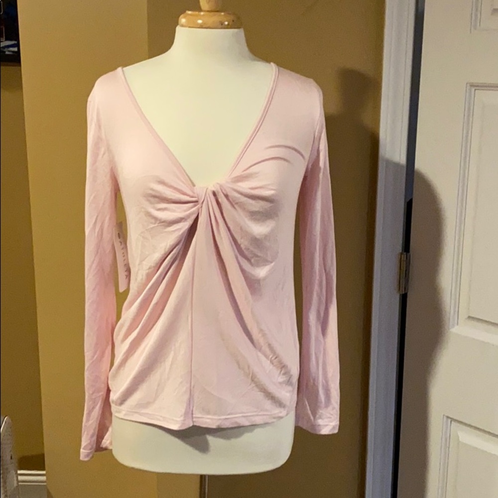 Waterfall front Long Sleeve Top